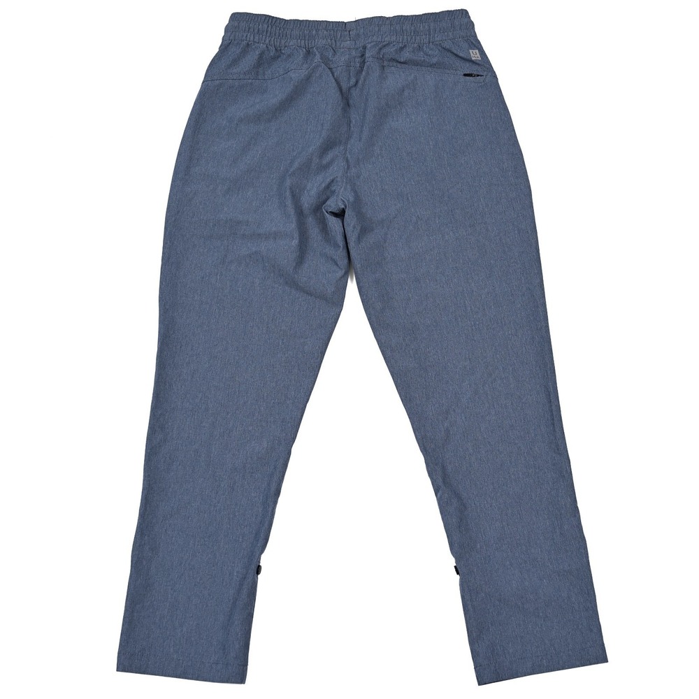 Huk Pants Womens Medium Blue Journey Roll Up Woven Performance Fishing Quick Dry - Picture 6 of 10